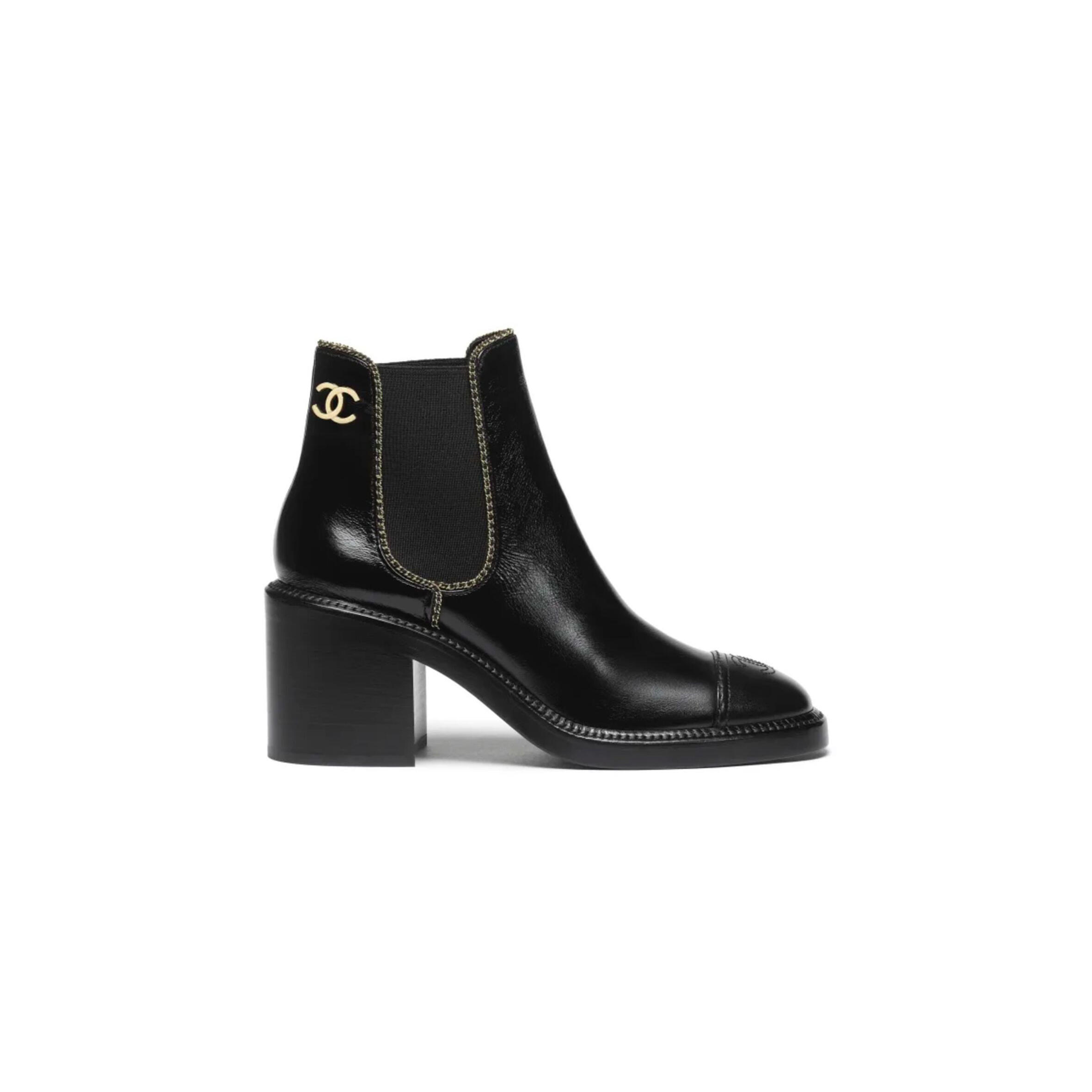 Ch**el chain leather boots g46804